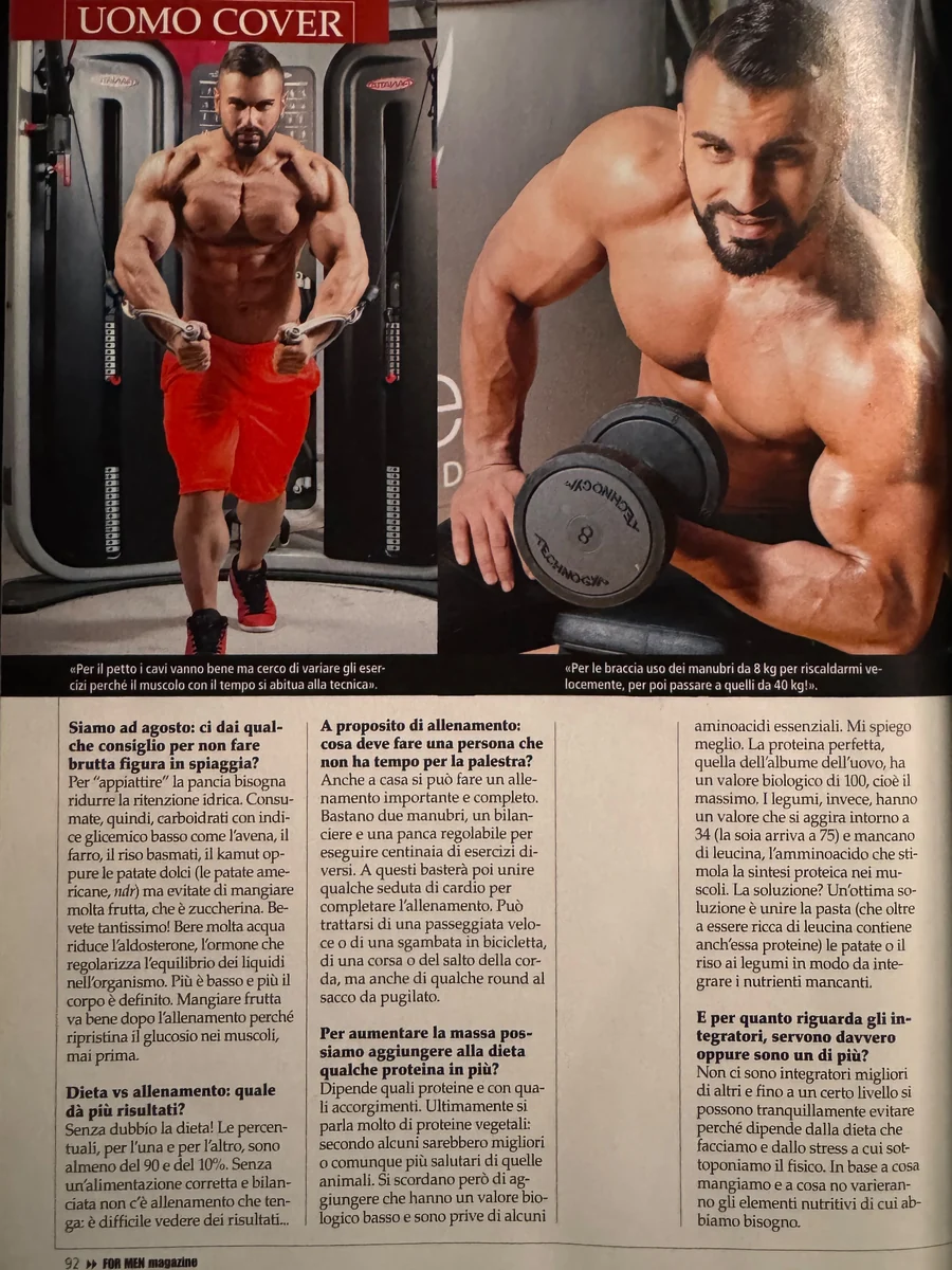 Intervista a Valentino Tozzi su FOR MEN Magazine
